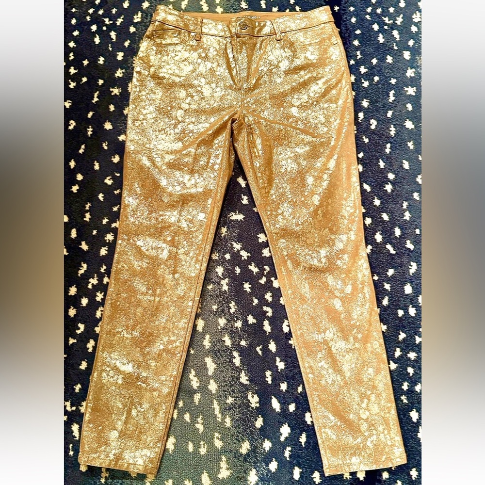 🏆CHICO’S🏆 THE PLATINUM JEGGING PULLON STRETCH FASHION JEANS